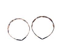 GANAZONO 2pcs Women Hair Bands Hair Hoops Tortoiseshell Headband Fashion Decoration for Wedding Festival Random Color