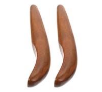 GANAZONO 2pcs Wooden Acupuncture Point Sticks for Acupressure and Gua Sha Massage Foot Massage Rods and Meridian Relaxation Natural Light Brown