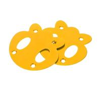 GANAZONO 2pcs Yellow Panda Skateboard Anti Sinking Gaskets Aluminum Alloy Deck Guards Longboard Washers for Deck Protection and Hardware Repair in Training and Competition