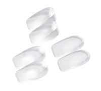 GANAZONO 3 Pairs Invisible Gel Heel Lift Insoles Height Increase Inserts for Men Absorption Shoe Pads for Sneakers Boots