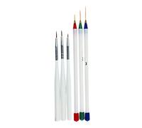 GANAZONO 3 Pcs Nail Art Pull Line Pen Fine Drawing Tool for Women Durable Reusable for DIY Nail Art Painting Designs White