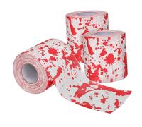 GANAZONO 3 Rolls Halloween Toilet Paper Soft Pulp Printed Novelty Bathroom Tissue Spooky Horror Design Indoor Use for Halloween Party Pranks and Home Decor Stocking Stuffer