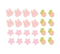 GANAZONO 3 Sets Soft Silicone Toe Separators for Women with Adorable Rabbit Sunflower Star Patterns Flexible Gel Toe Spacers for Nail Varnish Pedicure Comfort and Hygiene