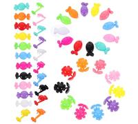 GANAZONO 300pcs Flower Candy Fish Hairpin Small Hair Clips for Girls Cartoon Kawaii Hair Accessories for Boy Girl Parties and Daily Wear