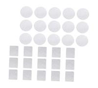 GANAZONO 30pcs Metal Stickers for DIY Eyeshadow Palette Strong Adhesion Magnetic Cosmetic Sticker with Round and Square Metal for Custom Makeup Palettes
