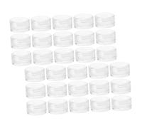 GANAZONO 30Pcs Transparent Cream Containers Portable Makeup Jars for Face Cream Ointments and Lotions Travel Bottles for Toiletries