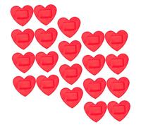 GANAZONO 30sheets Wound Bandages Heart Shaped Wound Patches Breathable Care Bandages Burn Plasters for Boys and Girls