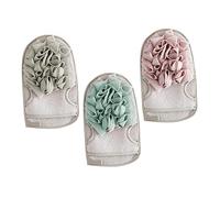 GANAZONO 3pcs Bath Towel Gloves Exfoliating Body Scrub Mitt Shower Brush Back Scrubber Shower Scrubber for Keratin Removal Spa Quality
