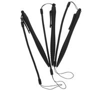 GANAZONO 3pcs Black Stylus Pens for Resistive Screen Devices and Pos Machines with Smooth Writing and Anti-loss Lanyard Design for Drawing and Sketching on Touchscreen Tablets and Phones