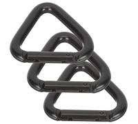 GANAZONO 3Pcs Carabiner Clips Durable Aluminum Alloy Buckles for Climbing Hiking and Camping Lightweight Snap Hook for Keys and Outdoor Equipment Design