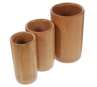 GANAZONO 3pcs Carbonized Bamboo Cupping Sets Medium Large XL Cups for Body Massage Therapy Home Spa Foot Care