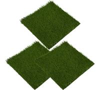 GANAZONO 3pcs Chicken Coop Mat Chickens Artificial Grass Mats Turf Artificial Grass Washable Chicken Coop Bedding Egg Pads Faux Grass Rug Hen Small Artificial Grass Cushions Carpet Green or