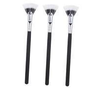 GANAZONO 3pcs Foldable Fan Shaped Double-layer Lash Brushes Eyelash Brush Applicators for Eye Makeup and Eyelash Extensions, Scalloped Mascara Lash Separators Suitable for Professional and Daily Use