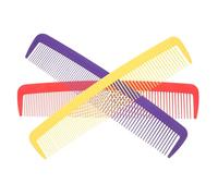 GANAZONO 3pcs Giant Funny Comb Jumbo Wide Tooth Prank Props for Halloween Carnival Stage Cosplay Party Accessories in Red Yellow Purple