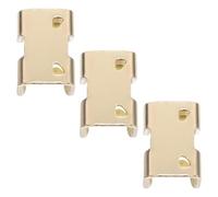 GANAZONO 3pcs Heavy Duty Double Wire Rope Clips Iron Cable Clamps for 14-16mm Ropes Copper Plated Suitable for Pet Leashes Marine and Outdoor Use