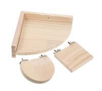 GANAZONO 3Pcs Jumping Board for Hamsters Parrots and Squirrels Delicate Climbing Platform Durable Household Exercise Stand Encourages Balance and Climbing Fun