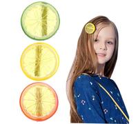 GANAZONO 3Pcs Lemon Slice Hair Clips for Cute Fruit Pattern Barrettes Lightweight and Durable Hair Accessories for Parties Daily Wear and More