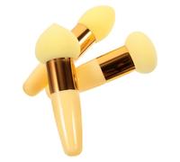 GANAZONO 3pcs Makeup Sponge Brushes for Foundation and Concealer Unique Creative Heads Fit Skin Curves Soft Cosmetic Sponges for Wet and Dry Application Practical Beauty Tool for Women