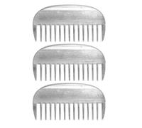 GANAZONO 3pcs Pet Grooming Brush Wide Tooth Comb for Cats Dogs Horses Antistatic Deshedding Tool with Polished Surface for Easy Hair Removal and Tangle Prevention