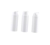 GANAZONO 3pcs Push Top Plastic Lotion Bottles for Cosmetics Lightweight Sub Bottles with White Caps Simple Travel Storage Containers for Shampoo Products