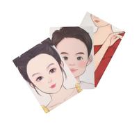 GANAZONO 3pcs Reusable Face Painting Practice Board Washable Makeup Templates Realistic Human Face Shape for Artists Beginners Festivals and Parties