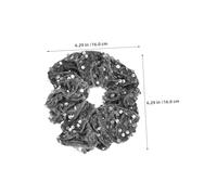 GANAZONO 3pcs Shiny Scrunchies for Women Hair Scrunchies for Women Sequin Hair Scrunchie Sequin Elastic Ties Ponytail Holders Glitter Grey