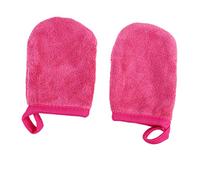 GANAZONO 3pcs Soft Makeup Removal Cleansing Gloves for Gentle Facial Cleansing and Skin Care Reusable Facial Washing Mitts for Makeup Powder Puff