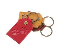 GANAZONO 3pcs Transparent Pet Hair Storage Keychain for Dog Cat Bird Rabbit Memorial Keepsake Keyring Paw Design for Cherishing Beloved Pets