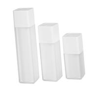 GANAZONO 3pcs Travel Bottle Set 15ml 30ml 50ml Portable Refillable Lotion Containers Vacuum Pump Bottles for Toiletries and Cosmetic Emulsions
