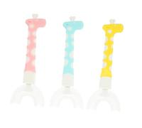 GANAZONO 3Pcs U Shaped Toothbrush Ergonomic Design for Ages Comfortable Grip for Easy Use Soft Bristles for Gentle Cleaning Promotes Healthy Oral Habits