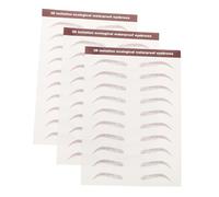 GANAZONO 3sheets Temporary Eyebrow Stickers Self-adhesive Realistic Transfers for All Eyebrow Shapes Easy Application for Daily Use and Travel