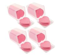 GANAZONO 4 Boxes Heart-shaped Nail Glue Remover Pads Cotton Cleaning Wipes for Manicure and Salon Use Gentle and Efficient Nail Glue Cleaner Pads for Sensitive Skin