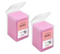 GANAZONO 400Pcs Lash Extension Wipes Pink Cleaning Pads for Salon Use Efficient Remover for Eyelash Extensions and Nail Beauty Safe and Convenient
