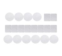 GANAZONO 40pcs Silver Eye Shadow Magnetic Pan for Highlighters and Powder Products, Iron Magnetic Makeup Palette with Adhesive Cosmetics Sticker, for Arts and Crafts Projects, Mixing Creams