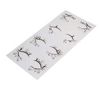 GANAZONO 4pairs Halloween Eye Makeup Stickers Temporary Eyeliner Decals for Costume Parties Cosplay and Festivals Easy to Apply Lightweight Material
