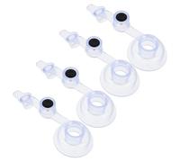 GANAZONO 4pcs 46mm Inflatable Air Valve Adapter Double Safety for Outdoor Use Multi-Functional Air Pump Nozzle Replacement for Tent Mattress Swimming Ring Leakproof Inflation Accessories