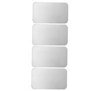 GANAZONO 4pcs Aluminium Cooling Pad for Hamsters Rabbits Chinchillas Summer Pet Ice Bed Mat for Comfortable Heat Dissipation Lightweight Durable Pet Supply