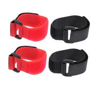 GANAZONO 4PCS Anti-Noise Rooster Collar Set Comfortable No-Crow Neckband for Poultry Sturdy Anti-Hook Chicken Neck Belt