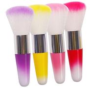 GANAZONO 4pcs Beauty Makeup Brushes Portable Powder Brush for Foundation and Blush for Nail Cleaning and Makeup Application