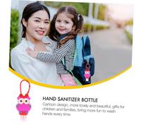 GANAZONO 4pcs Cartoon Silicone Travel Bottles Leak Refillable Containers with Easy Squeeze Design for School Office Outdoor Use