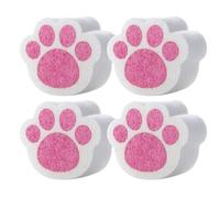 GANAZONO 4pcs Cat Claw Cleaning Sponge Adorable Mirror Scrubbing Sponge Scrubber and Kitchen Cleaning