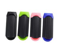 GANAZONO 4pcs Compact Folding Hair Brush with Mirror Travel Mini Hair Comb for Women and Men Portable Detangling Pocket Size Hairbrush for-the-Go Styling