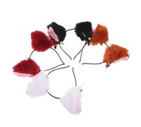 GANAZONO 4pcs Cute Fox Ears Headband Fox Ears Costume Party Faux Fur Costume Accessory Face Wash Hairband Photo Prop Animal Headwear Photo Prop Hairband Faux Fur