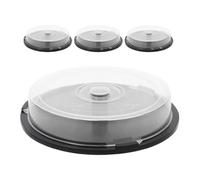 GANAZONO 4pcs Disk Storage Bucket DVD Case Portable Design Pp Material Simple and Stylish Design Hold to Ten Discs Convenient Storage for Car Use and Home