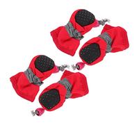 GANAZONO 4pcs Dog Boots Slip Outdoor Rain Shoes for Pet Paw Protection Comfortable Easy to Wear for Active Dogs Wet Conditions