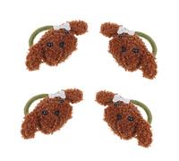 GANAZONO 4pcs Dog Hair Ties Cute Pet Hairbands for Grooming Parties Stylish Dog Accessories Charming Design to Enhance Your Pet's Look