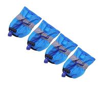 GANAZONO 4pcs Dog Rain Snow Booties Socks Slip Footwear for Small Dogs and Puppies Lightweight Durable Protects Paws From Cold and Sharp Surfaces for Outdoor Activities