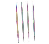 GANAZONO 4pcs Dual Ended Nail Art Dotting Pen Rhinestone Applicator Tools for Nail Designs DIY Crafts Decorations Easy to Use for Beginners Versatile Toes