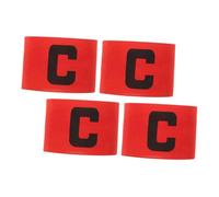 GANAZONO 4Pcs Football Captain Armband Wear-resistant Soccer Team Bands for Basketball Baseball Hockey Outdoor Sports