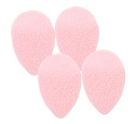 GANAZONO 4pcs Gentle Face Cleansing Soft Exfoliating Sponges for Makeup Removal Reusable and Portable Cleansing Tools